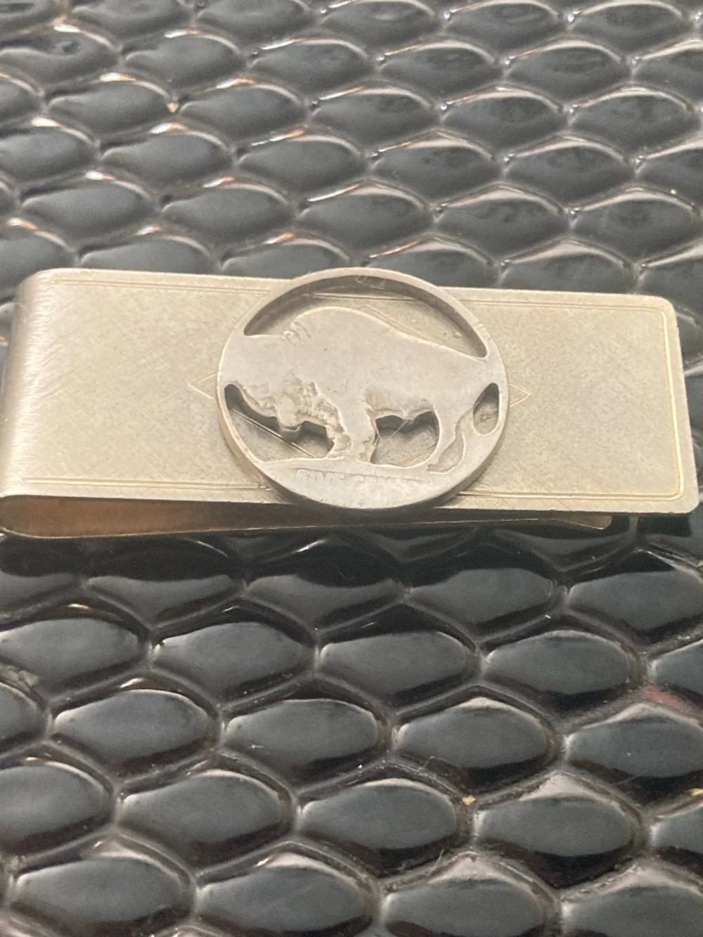 Vintage Buffalo Nickel Cut-Out Money Clip Handmade Made in USA Western Americana